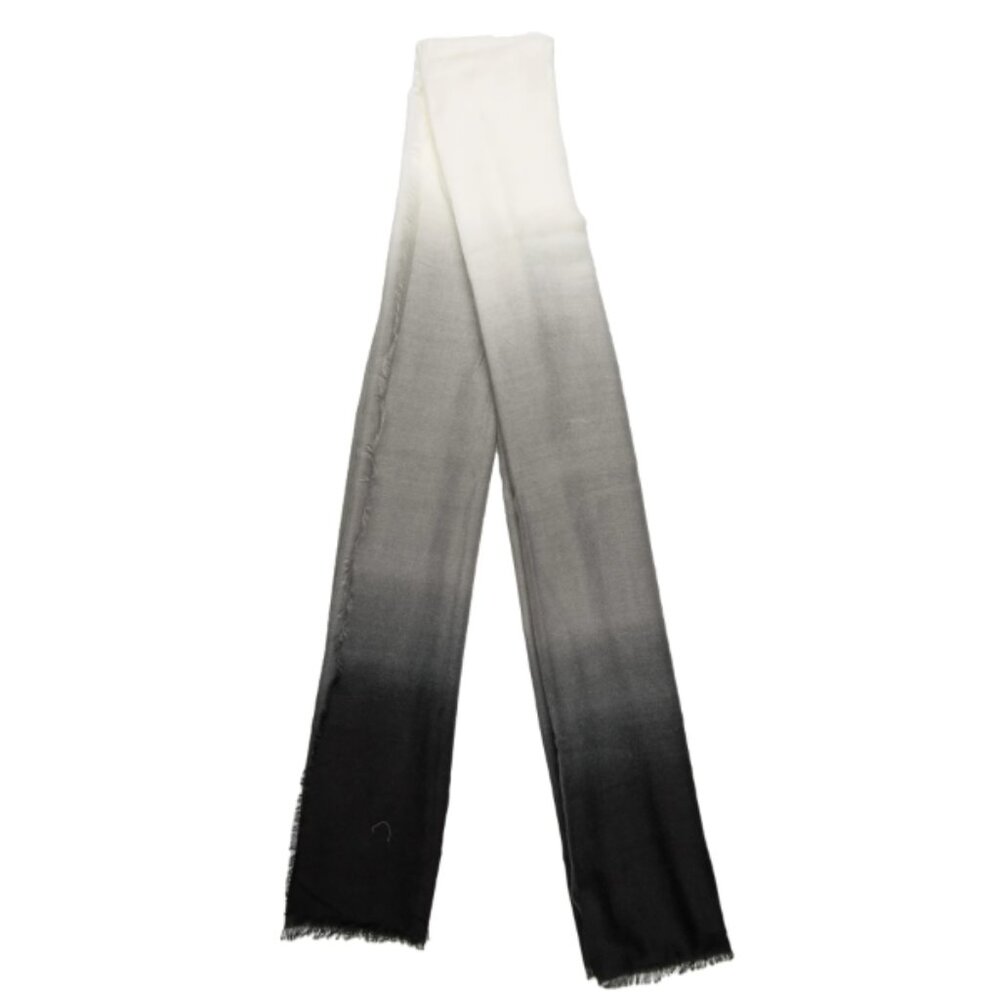 CARLY CUSHNIE Tie-Dye Print Shawl/Scarf Ombre Print OS NWT BLACK/GRAY/WHITE